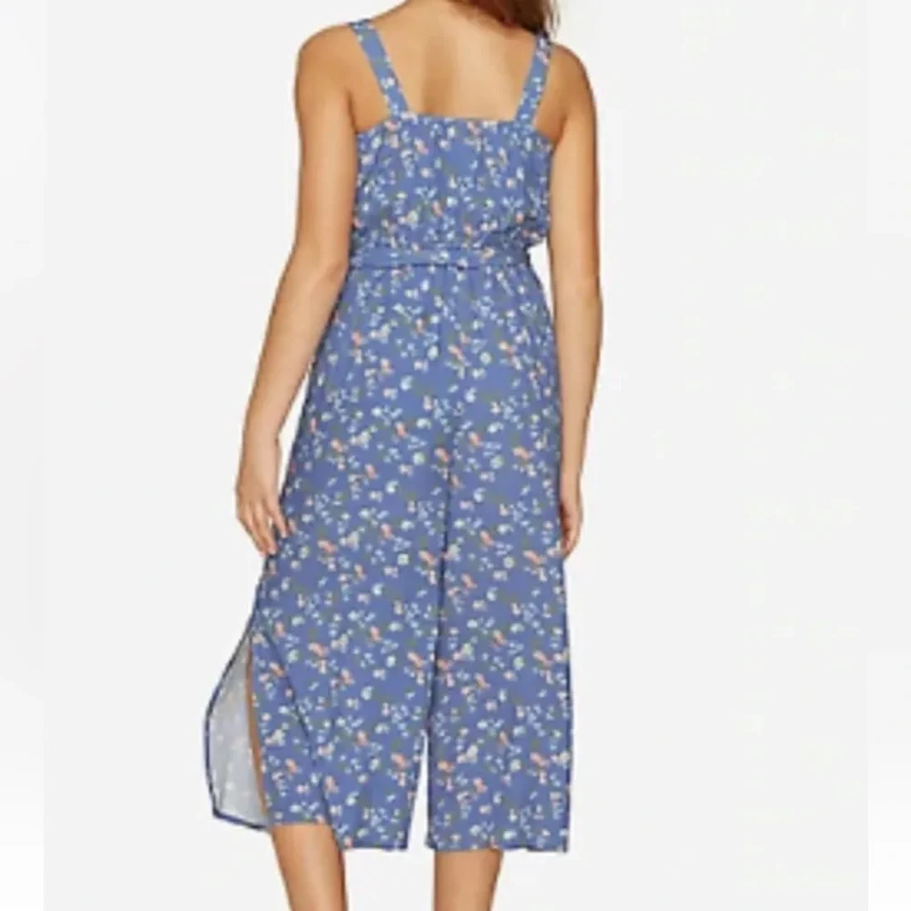 Justice cotton floral cropped jumpsuit 12